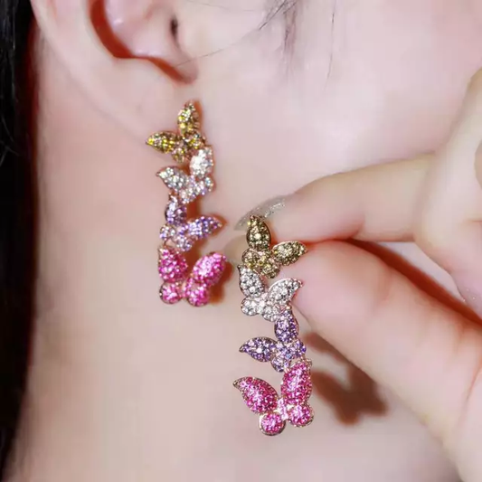 Luxury Butterfly Drop Earring