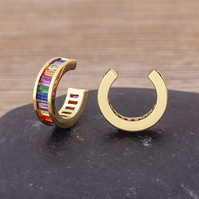 Colorful Rainbow Ear Cuff