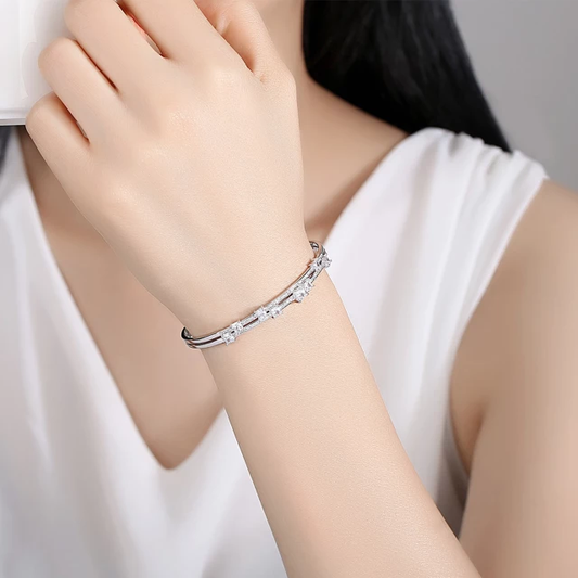 Elegant White Stone Bracelet