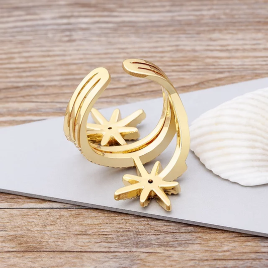 Double Star Grand Designer Ring