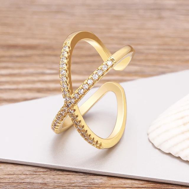 Classic X-shape Ring