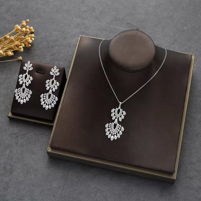 Stunning White Stone Dangler Earring