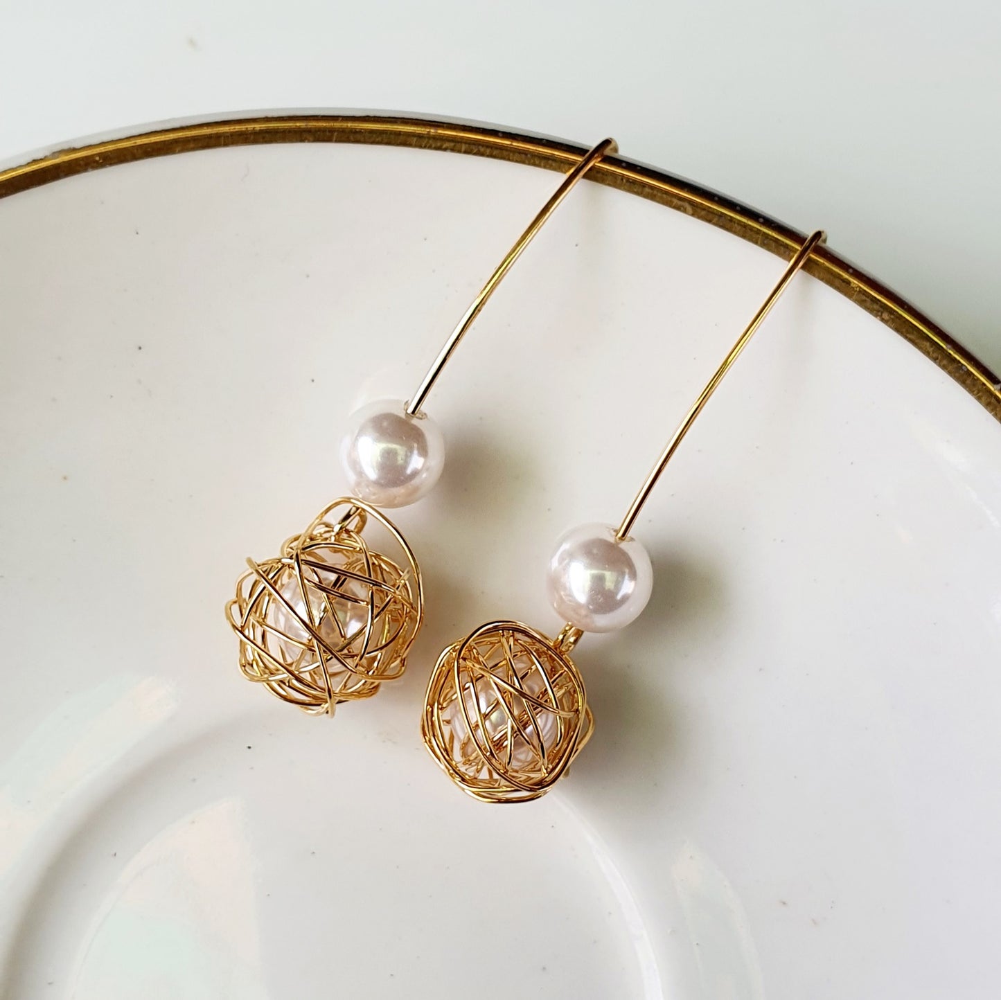 Golden Hook Earring