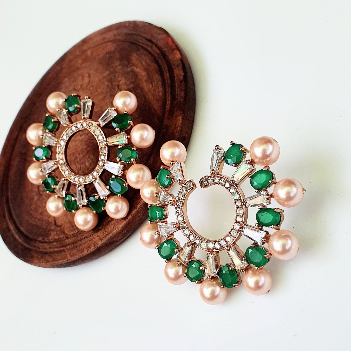 Designer Emerald Earring