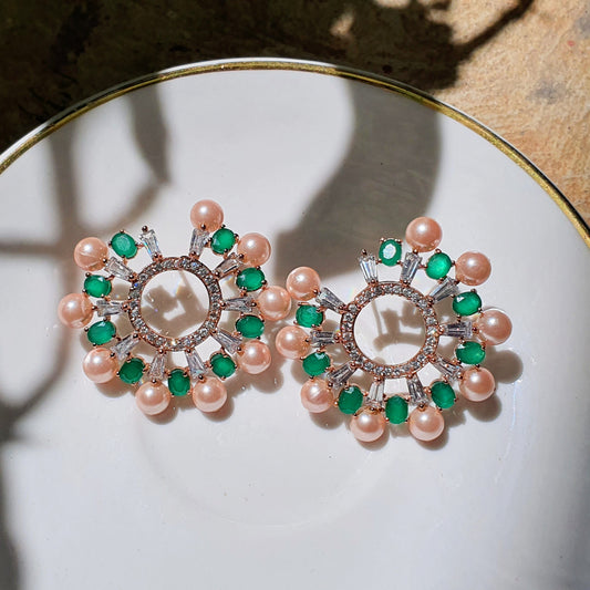 Designer Emerald Earring
