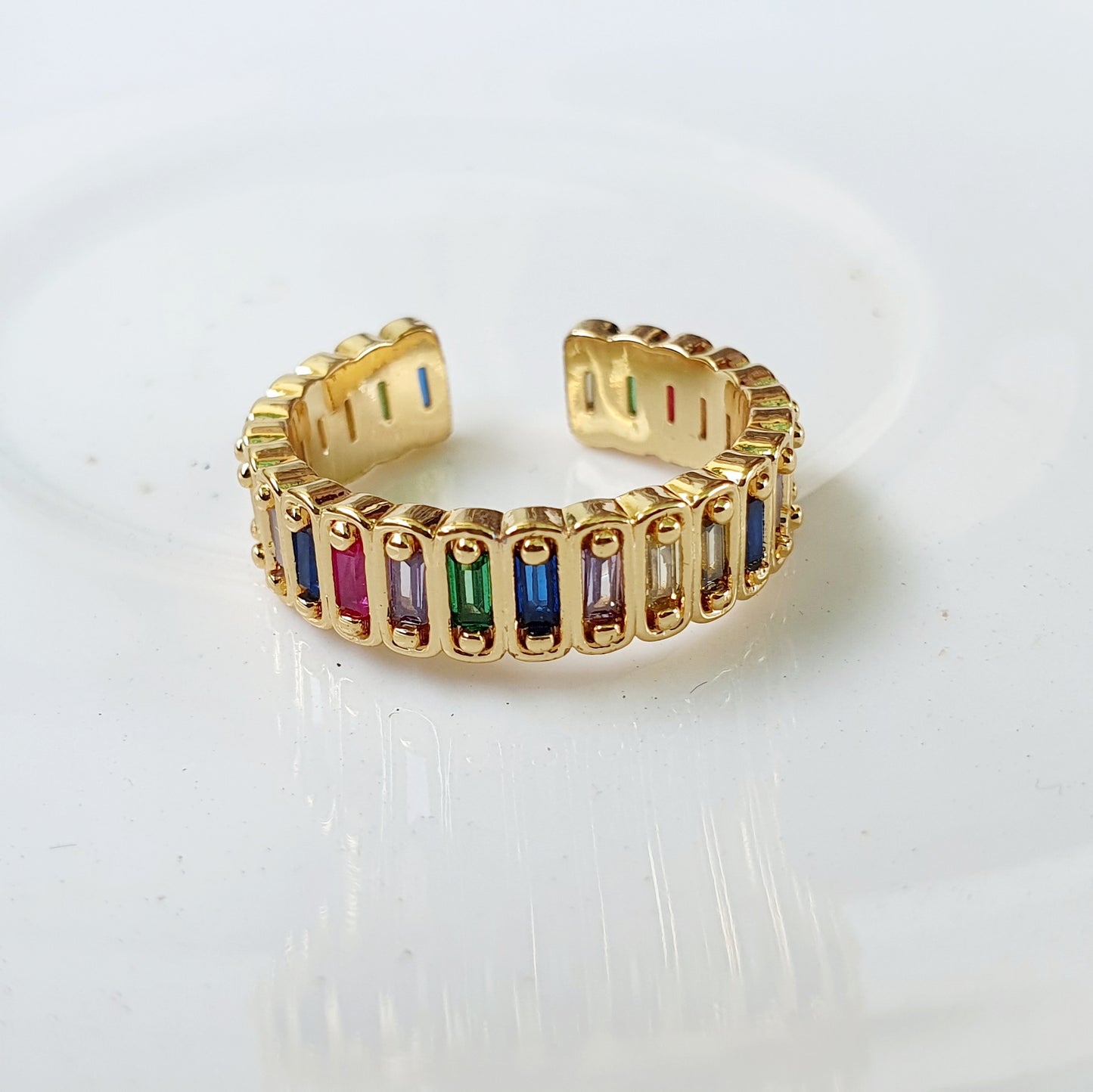 Colorful Crystal Ring