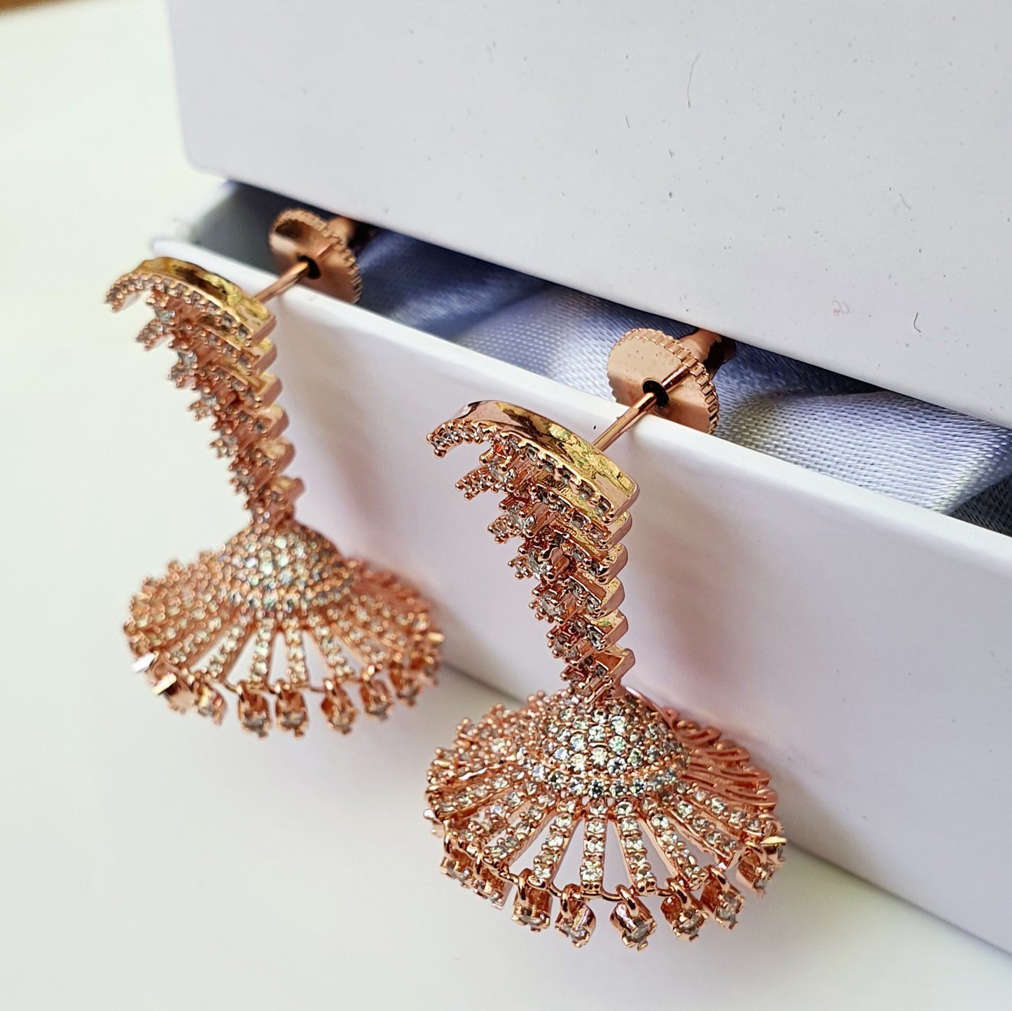Designer Rose gold Jhumka