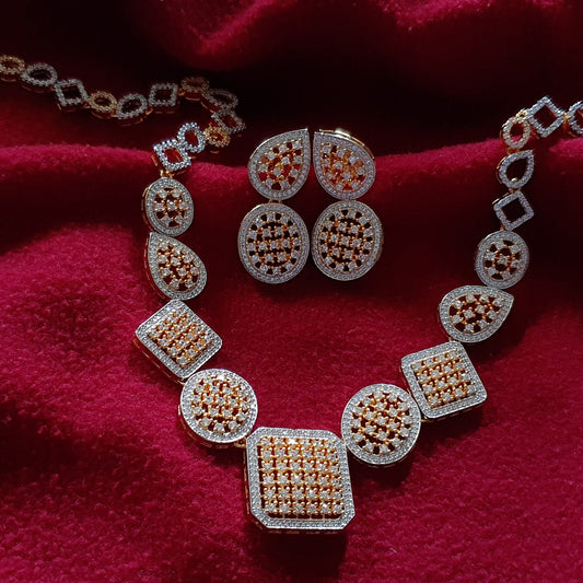 Elegant Long Diamond Necklace