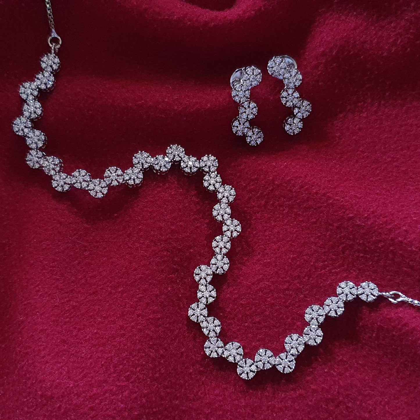 Single Line Diamond Necklace