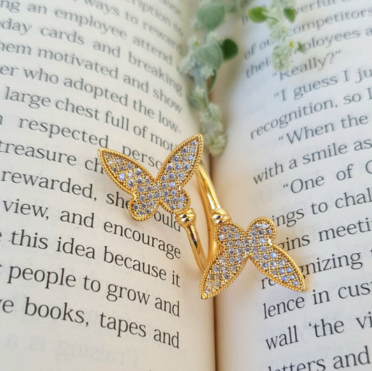 Beautiful Gold Butterfly Ring