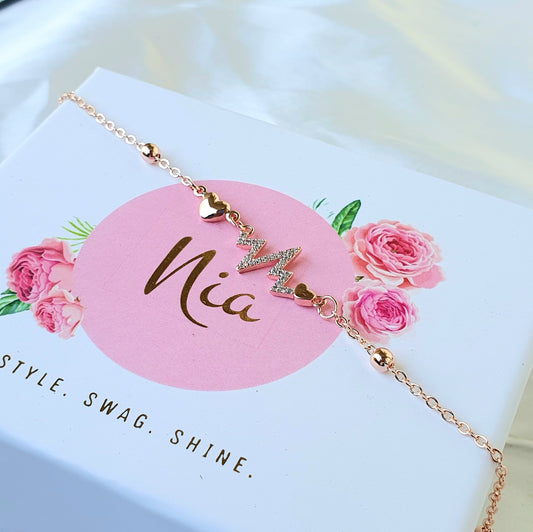 Elegant Heart Pulse Chain Bracelet