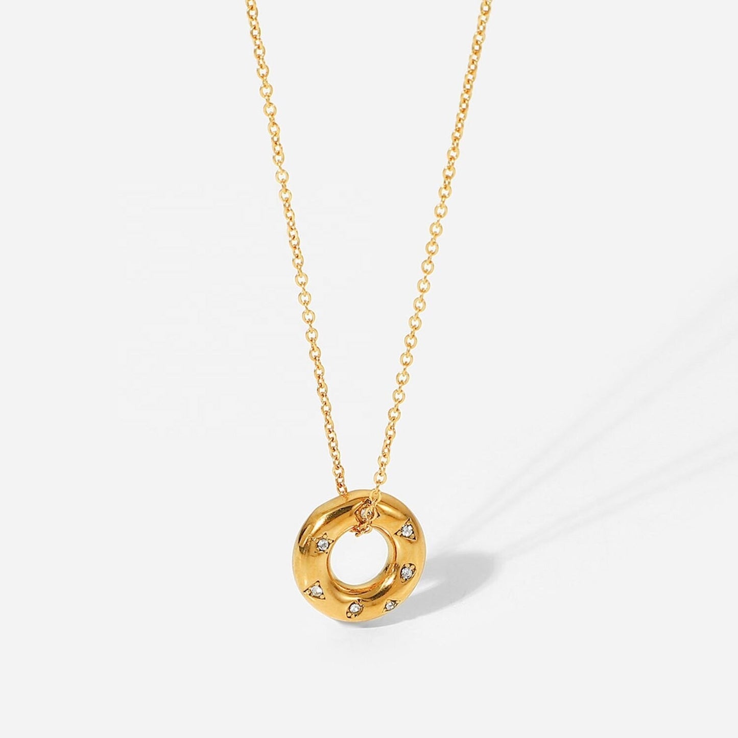 Anti Tarnish Round Pendant Chain
