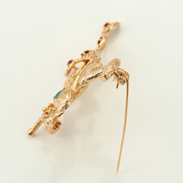 Beautiful Peacock Brooch