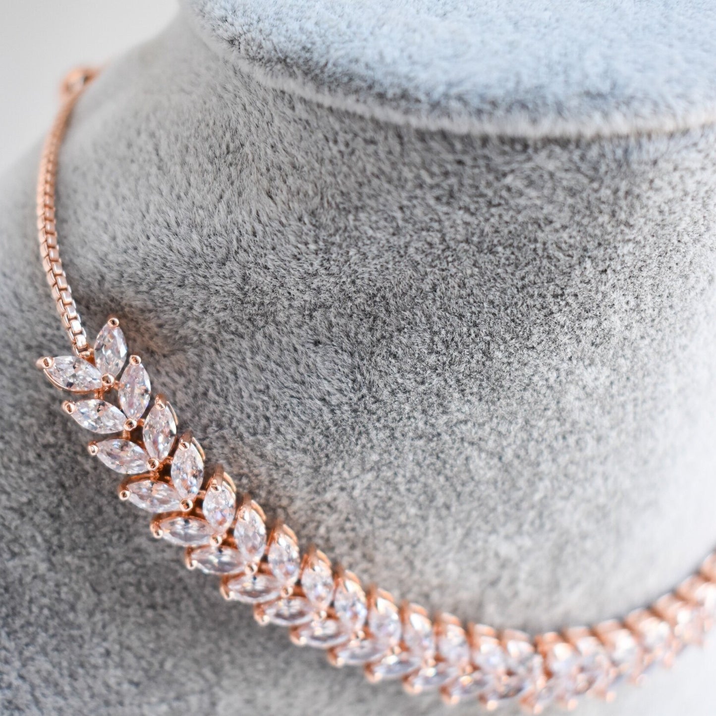 Elegant Rose gold Choker