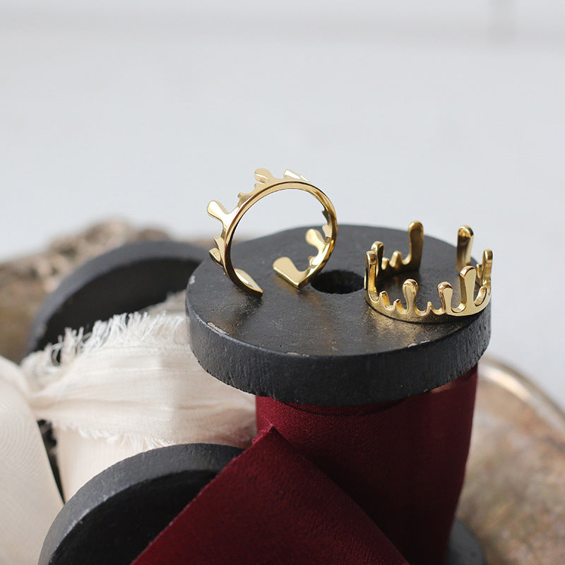 Anti Tarnish Statement Gold Ring