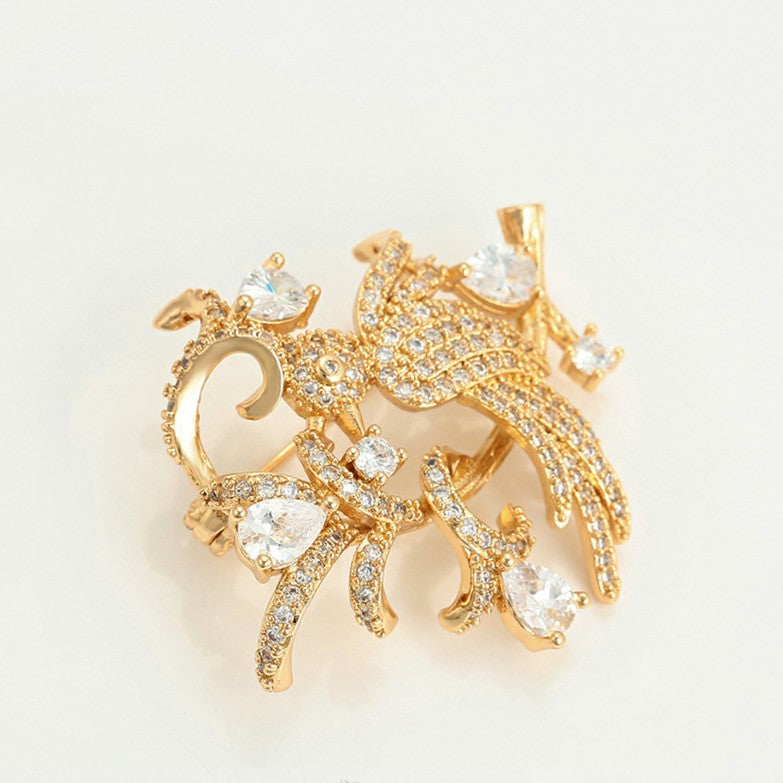 Elegant Bird Brooch