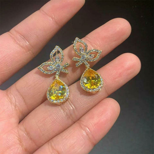 Pretty Yellow Drop Earring