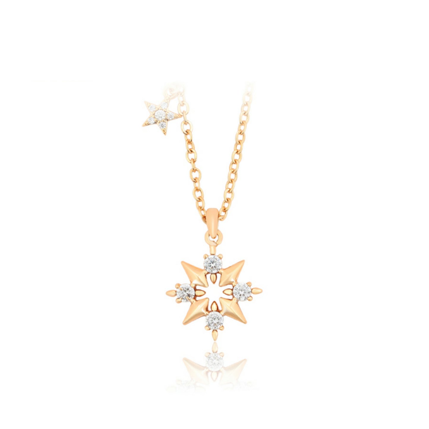 Elegant Gold Chain with Star Charms