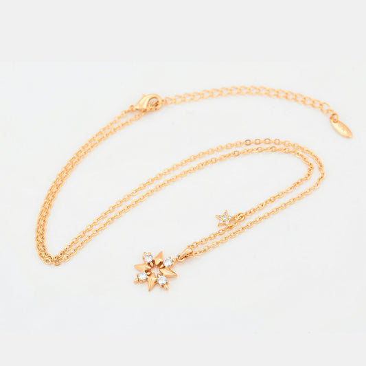 Elegant Gold Chain with Star Charms