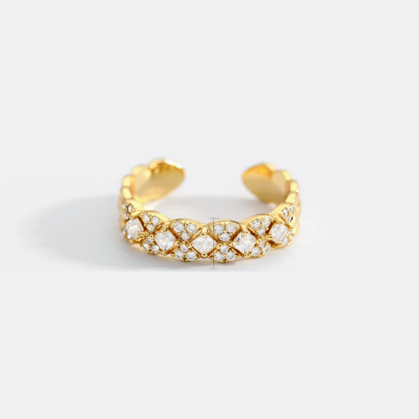 Anti Tarnish White Stone Ring