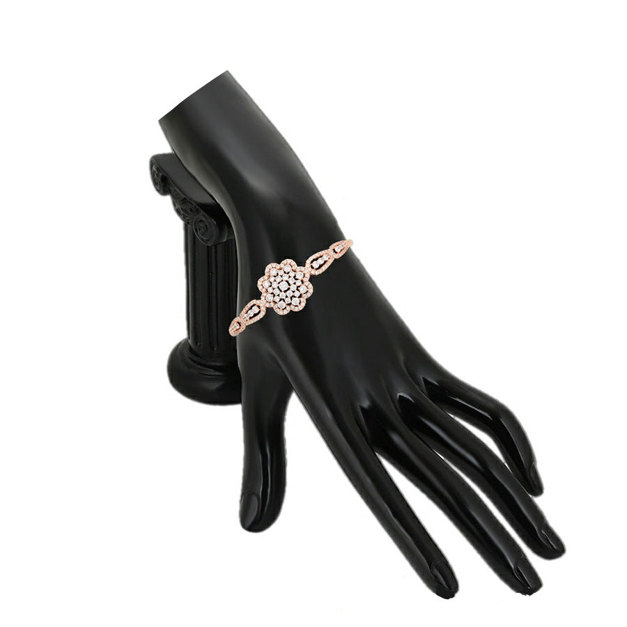Diamond Finish Rosegold Bracelet