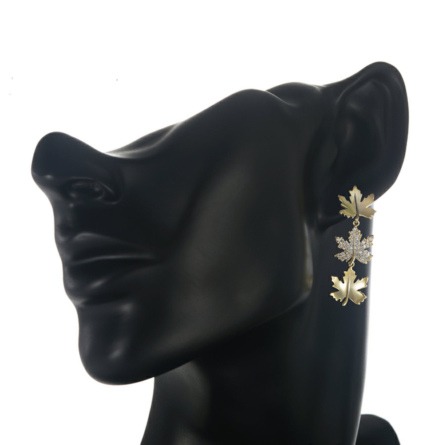 Stunning Golden Leaf Earring