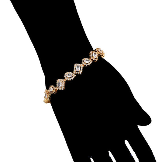 Elegant White Stone Bracelet