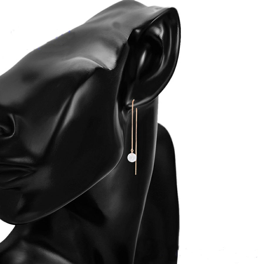 Stylish Solitaire Drop Earring