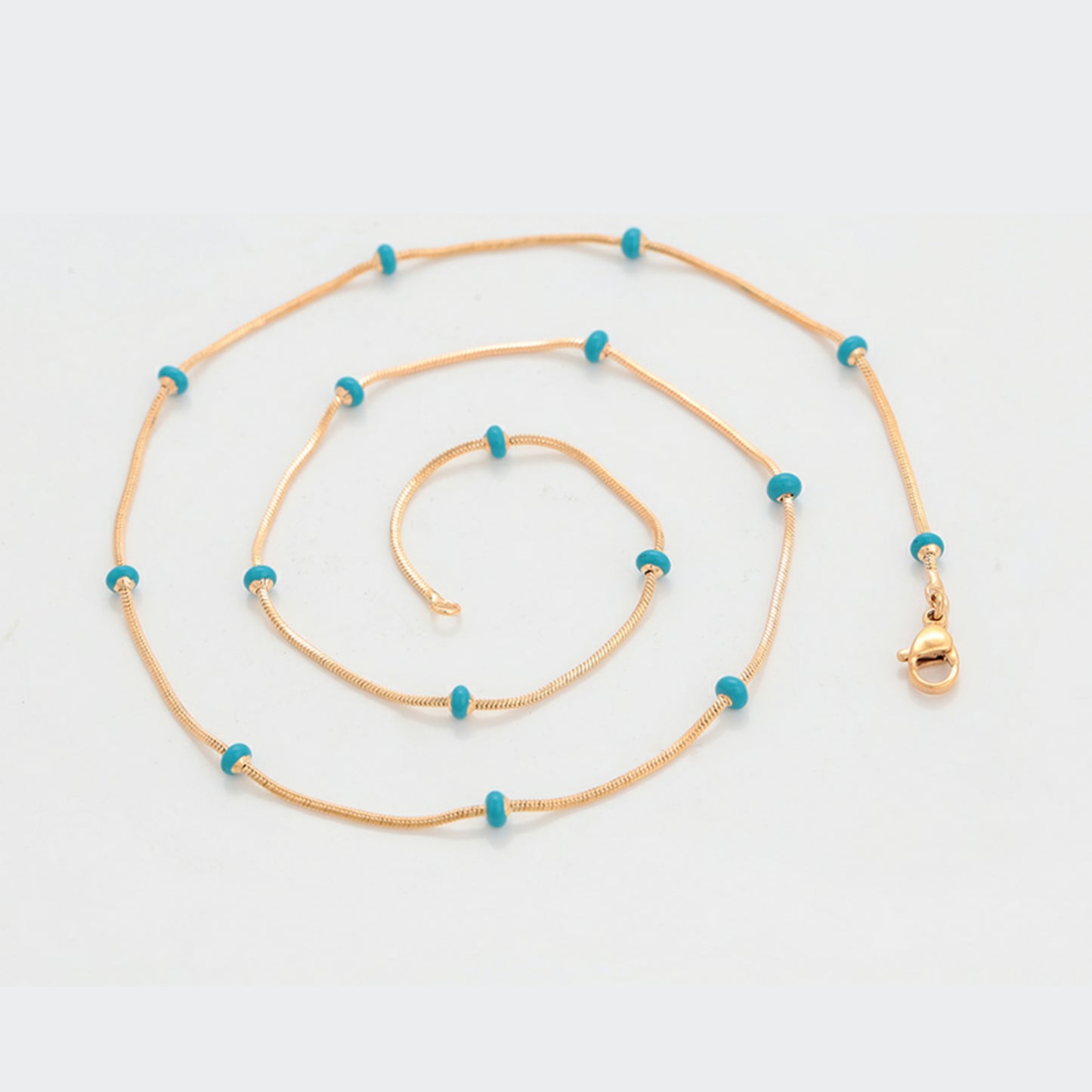 Pretty Blue Beaded Chain