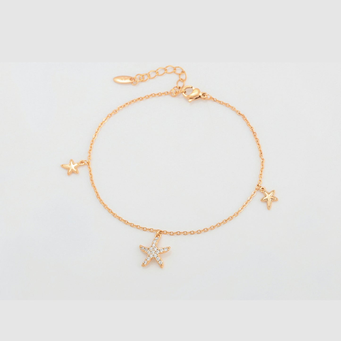 Cute Starfish Charms Bracelet