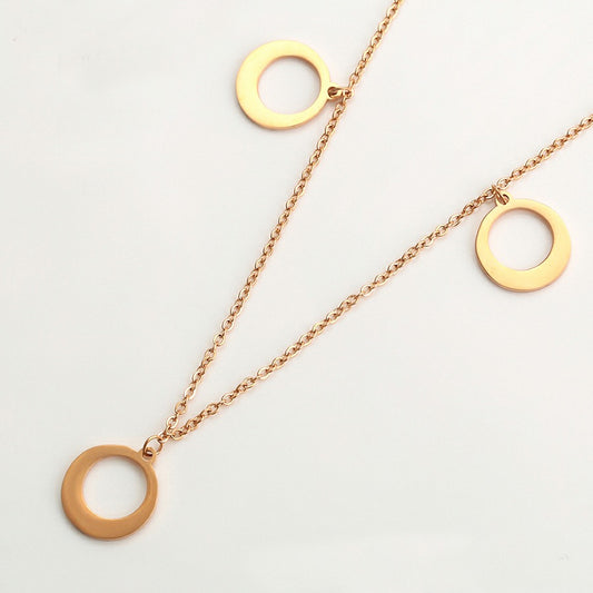 Anti Tarnish Stylish RoseGold Neck piece