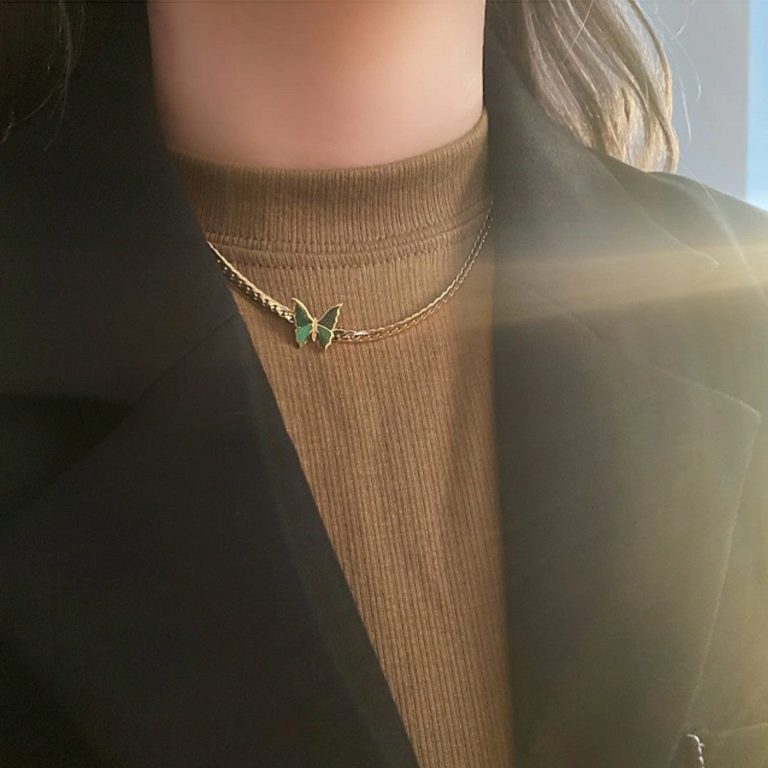 Anti Tarnish Gold Chain with Butterfly