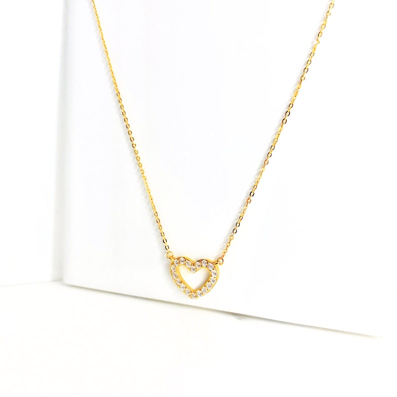 Anti Tarnish Heart Pendant Chain