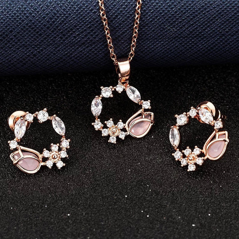 Cute Pink Tulip Earring