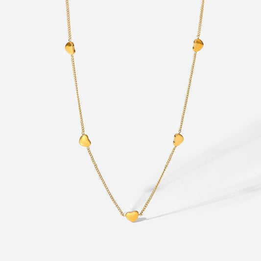Anti Tarnish Gold Heart Chain