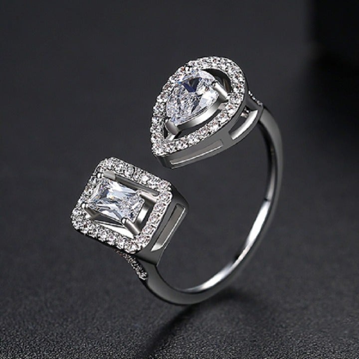 Silver Waterdrop Ring