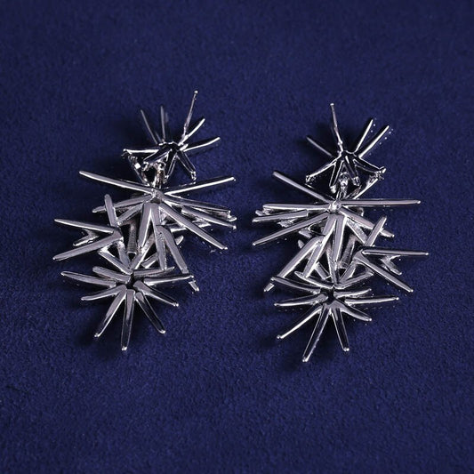 Sparkling Star Burst Earrings