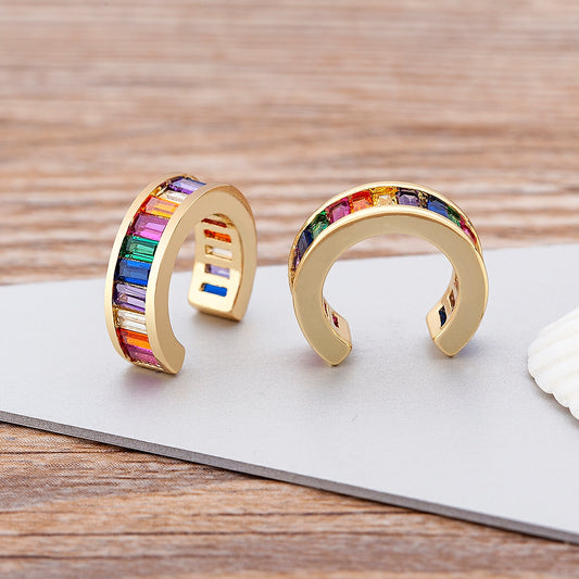 Colorful Rainbow Ear Cuff