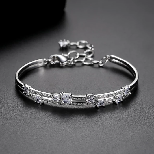 Elegant White Stone Bracelet