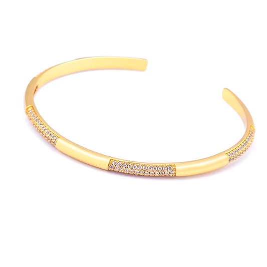 Stylish Whitestone Cuff Bracelet