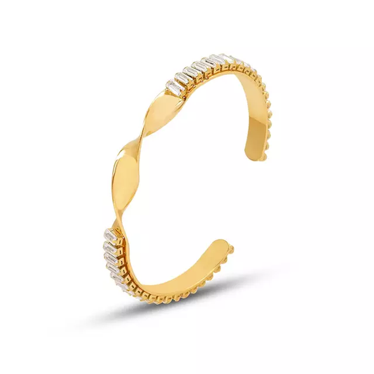 Stylish Anti-tarnish White Stone Bracelet