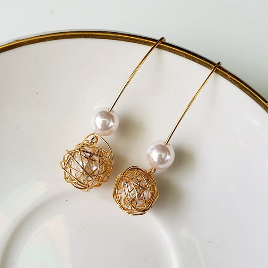 Golden Hook Earring