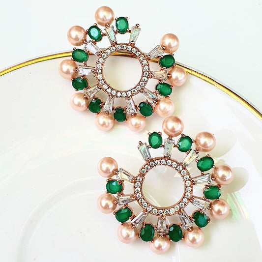 Designer Emerald Earring