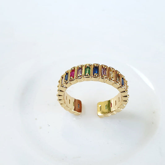Colorful Crystal Ring