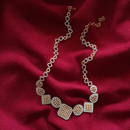 Elegant Long Diamond Necklace