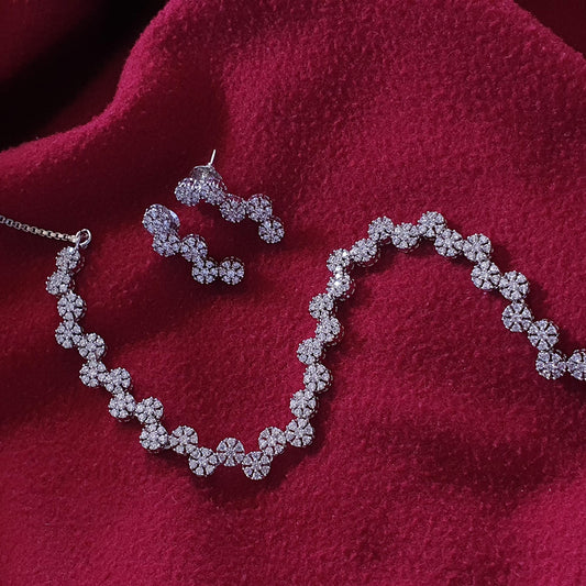 Single Line Diamond Necklace