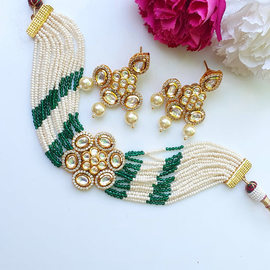 Kundan Pearl Choker