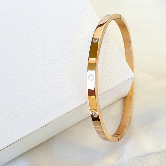 Water Resistant White Stone Band Bracelet