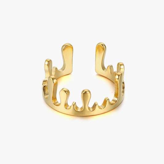 Anti Tarnish Statement Gold Ring