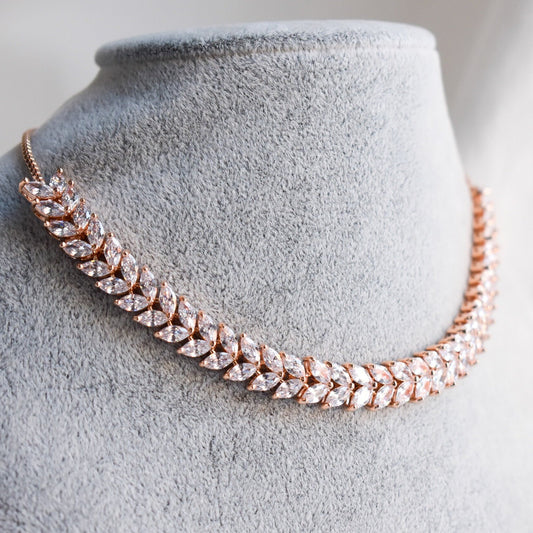 Elegant Rose gold Choker